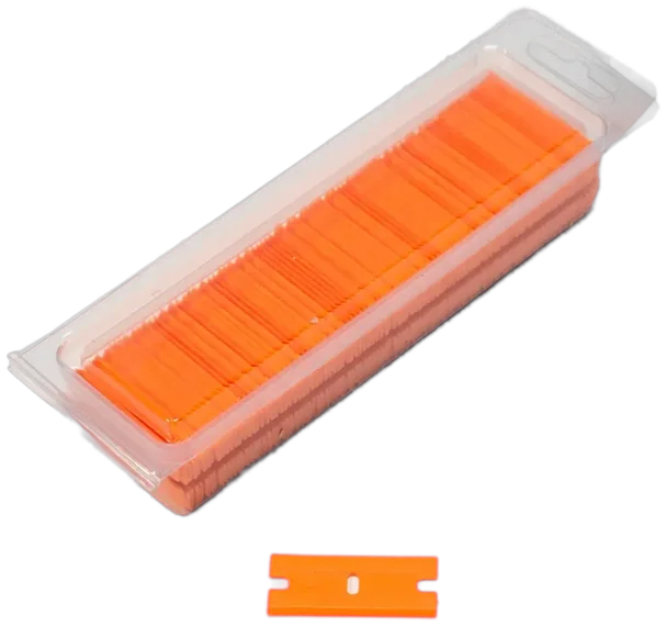 Glacier 1 Inch Plastic Scraper replacement blades, 100 pack