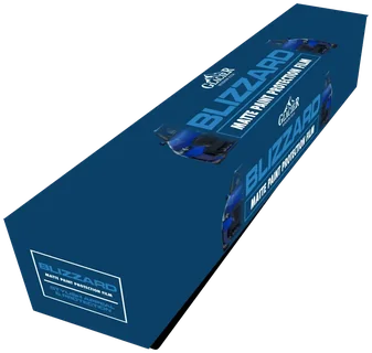 Glacier Blizzard matte paint protection film — retail packaging