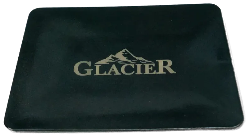 Glacier Hard Card — rigid squeegee card for tint channels and glass edges