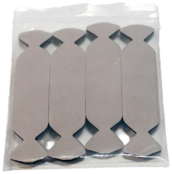 Glacier Pre-Cut Micro Felt Strips, Gray — wraps a micro squeegee edge