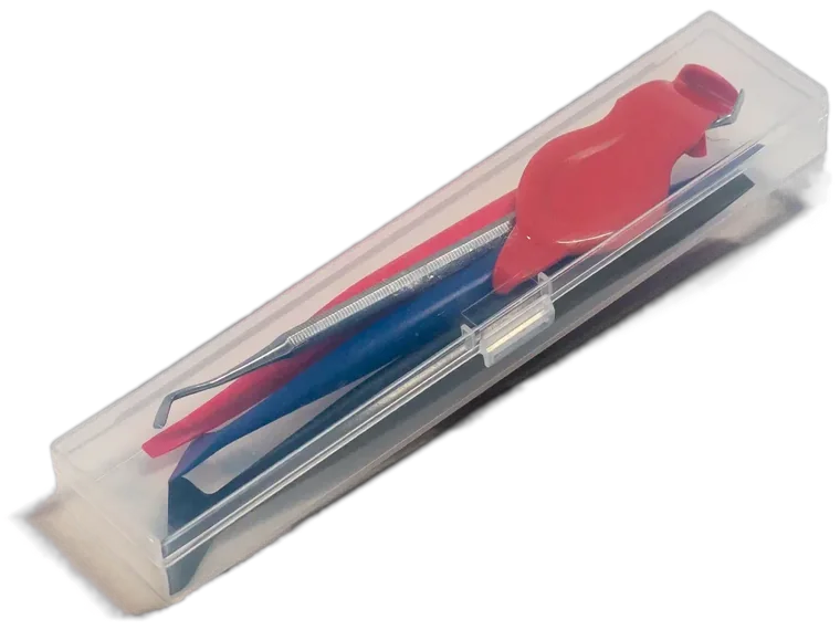 Glacier Vinyl Micro Squeegee, 5-Piece Set — for tight trim and detail work