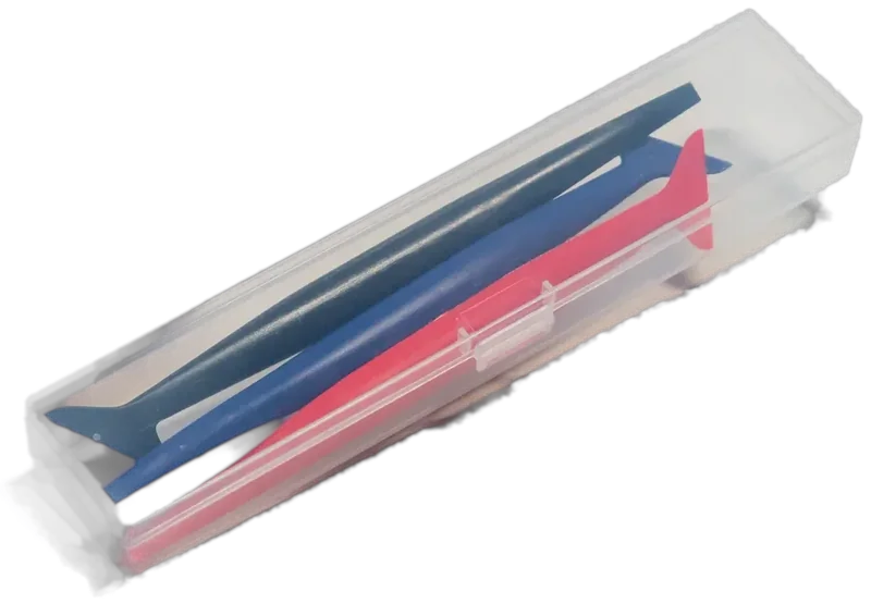 Glacier Vinyl Micro Squeegee, Set of 3 — for tight trim and detail work